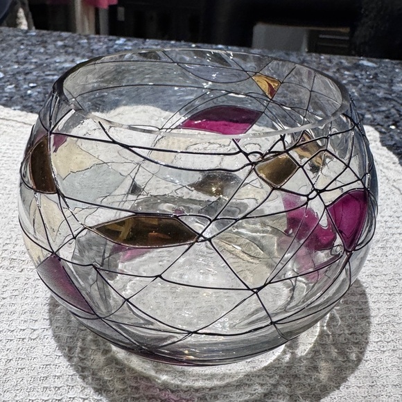 ✨Exquisite Vintage Partylite Mosaic Calypso Large Candle Votive Holder or Bowl✨ - Picture 7 of 15